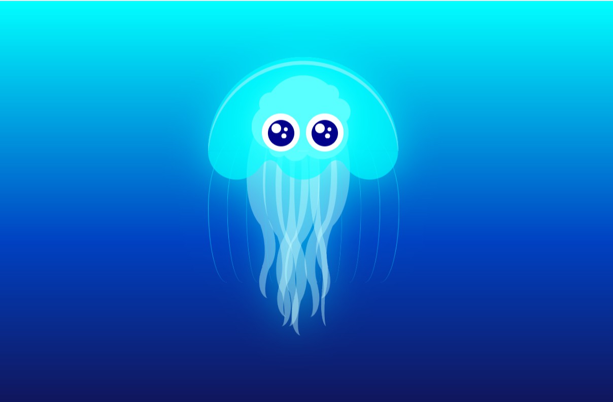 纯CSS3卡通水母动画